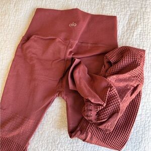Alo high waist ribbed goddess leggings S